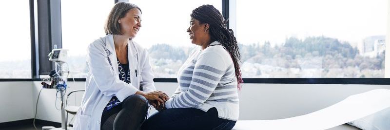 Photo of Microsoft employee with doctor