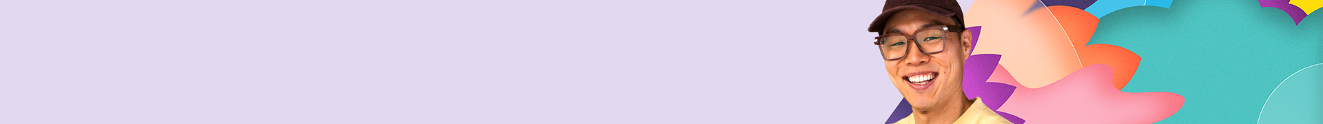 Headshot with colorful background