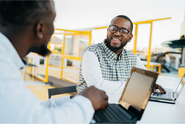 Image of Microsoft employees